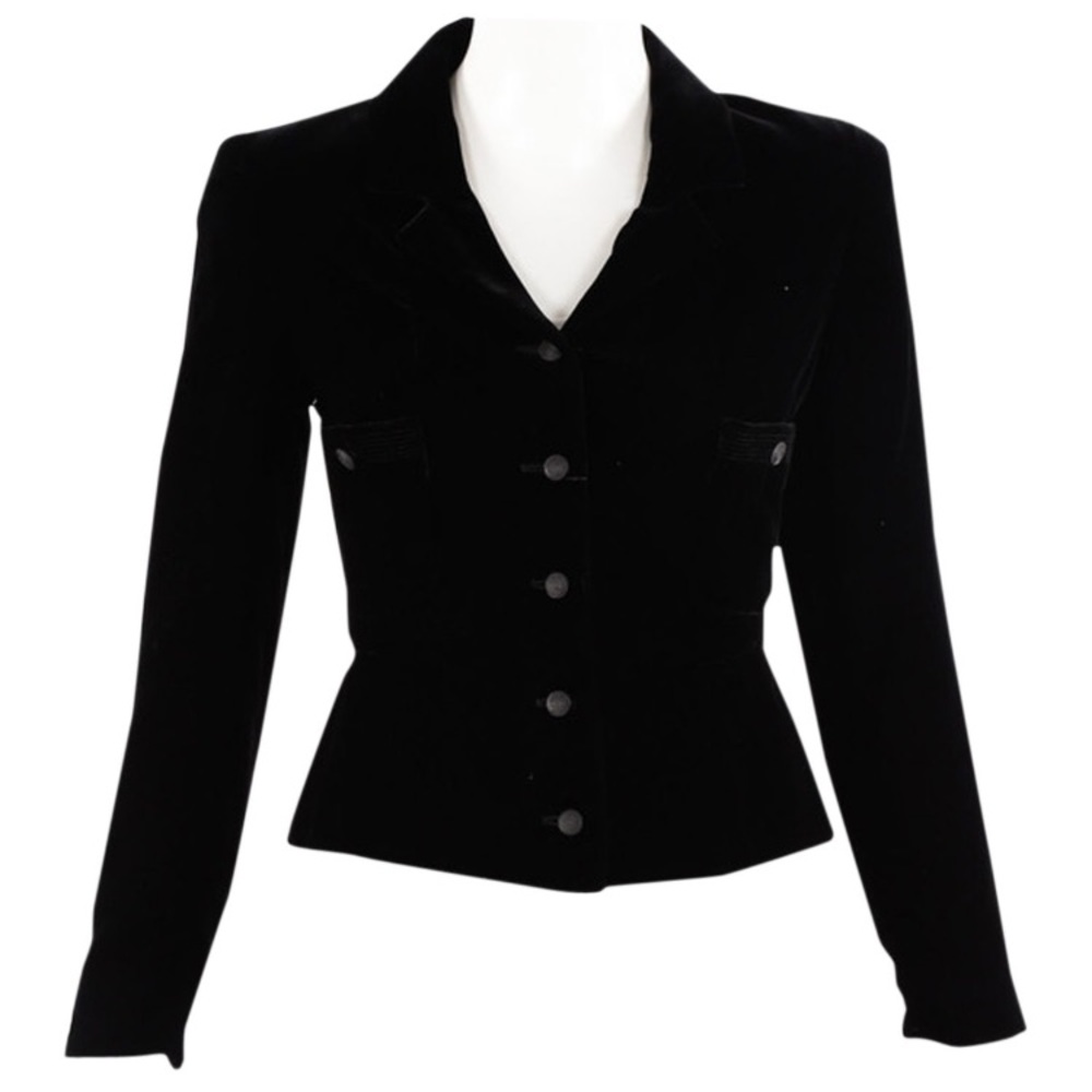 Chanel velvet blazer